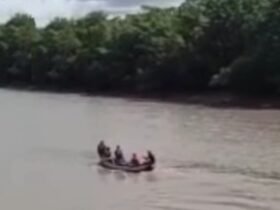 Menino desapareceu enquanto tomava banho com os irmãos na comunidade Nova Olinda; Corpo de Bombeiros localizou a vítima após buscas.