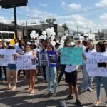 Manifestação reuniu amigos, parentes e integrantes de torcidas na Avenida Augusto Montenegro, local onde ocorreu o atropelamento.