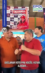 Foto do deputado estadual Chicão ao lado do prefeito de Igarapé Miri, Roberto Pina