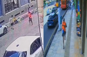 Após a agressão, o autor do ataque fugiu e ainda não foi localizado.