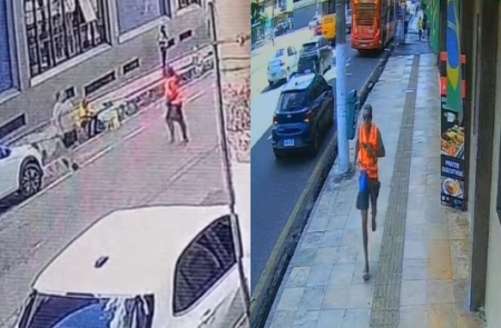 Após a agressão, o autor do ataque fugiu e ainda não foi localizado.