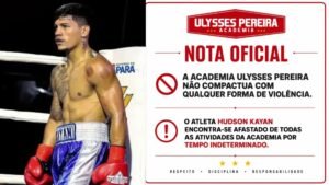 Atleta foi suspenso por tempo indeterminado enquanto Polícia Civil investiga acusação registrada na Delegacia Especializada no Atendimento à Mulher.