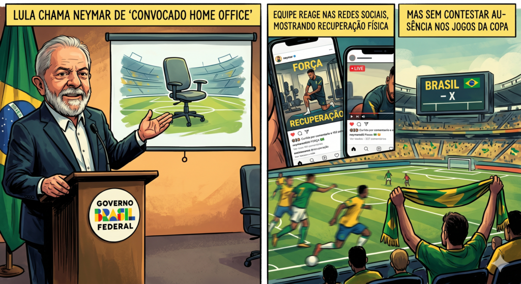 Neymar posta treino de recuperação após Lula dizer que ele é o primeiro convocado home office da copa do mundo
