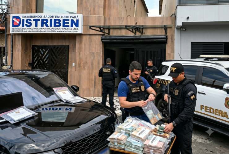Foto da fachada da Distriben, empresa investigada e que teve um dos seus sócios preso pela PF