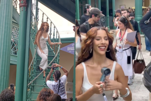 Segundo informações, Marina filmava cenas para o videoclipe da música ‘Desmistificar’.