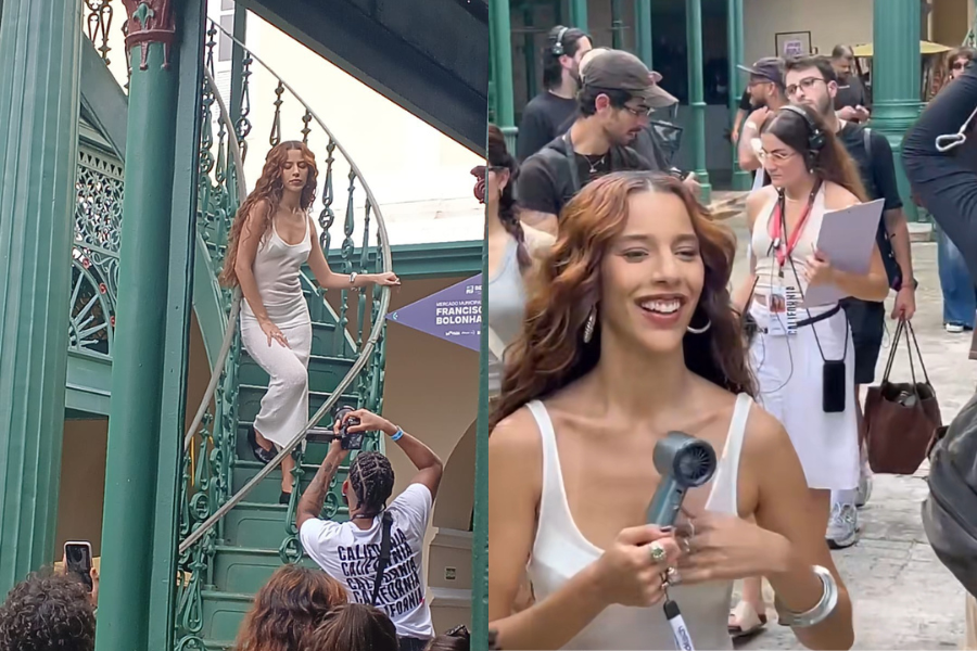 Segundo informações, Marina filmava cenas para o videoclipe da música ‘Desmistificar’.