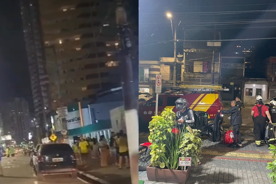 Moradores da capital sentiram os abalos em diversos bairros na noite desta quarta-feira (24).