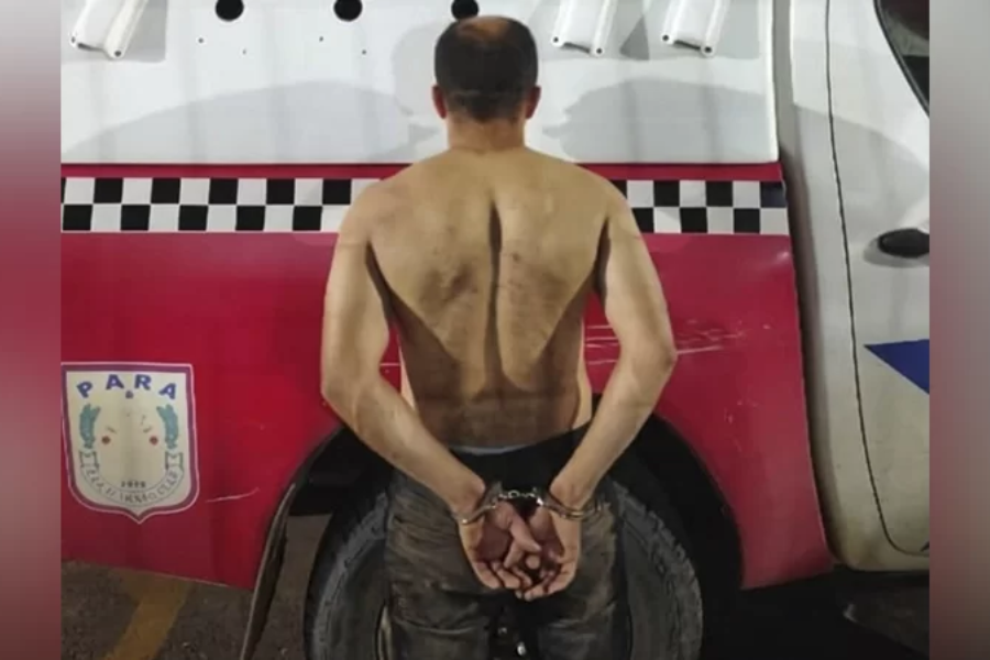 o suspeito teria seguido a mulher pelas ruas da cidade em uma motocicleta e feito ameaças contra ela.