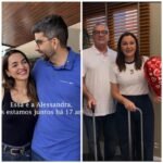 Montagem com as fotos dos casais: Alessandra Haber e Daniel Santos e de Hana O marido da vice-governadora do Pará, Hana Ghassan, José Roberto Tuma da Ponte.