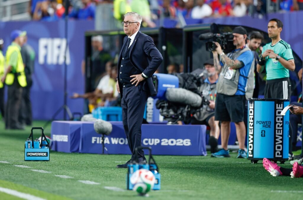 Ancelotti elogia Cunha e Vini e vê evolução do Brasil na Copa