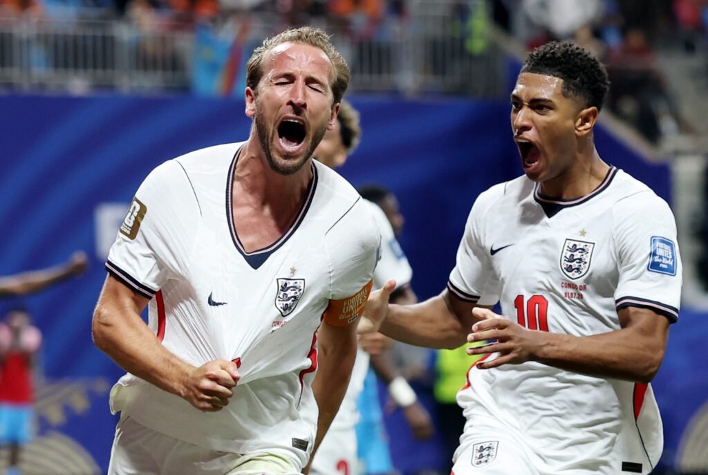 Inglaterra "passa mal", mas elimina Congo e com brilho de Harry Kane