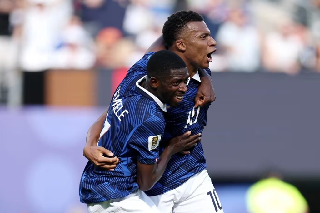 Mbappé e Dembélé repetem feito histórico do Brasil na Copa