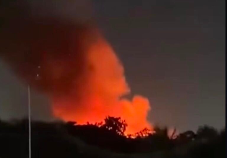 Chamas começaram nas primeiras horas deste sábado (25), próximo à BR-316, e mobilizam equipes de emergência; causas do incêndio ainda são desconhecidas.