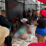 Na imagem em destaque, a cena do crime em Icoaraci