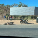 Na imagem em destaque, o acidente que matou o ciclista