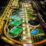 Imagem aérea do Parque da Cidade, em Belém do Pará.