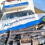 Na imagem em destaque, ambulência após o acidente na PA-150