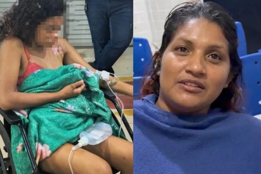 Na imagem em destaque, a vítima e a suspeita do crime