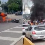 Na imagem em destaque, registros da manifestação