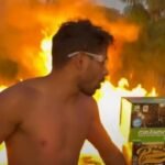 momento em que tudo dá errado com os fogos de artificio