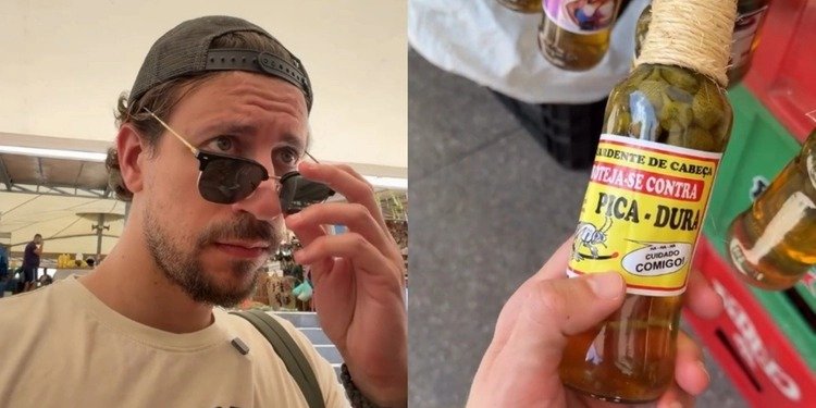 César Trifone visitou o principal cartão-postal da capital paraense pela primeira vez e divertiu seguidores ao conhecer produtos tradicionais do mercado