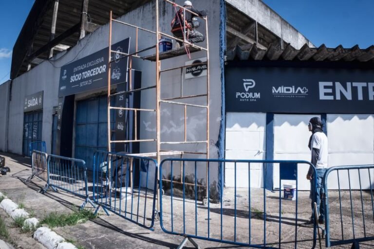 Remo inicia revitalização do Baenão com obras na fachada