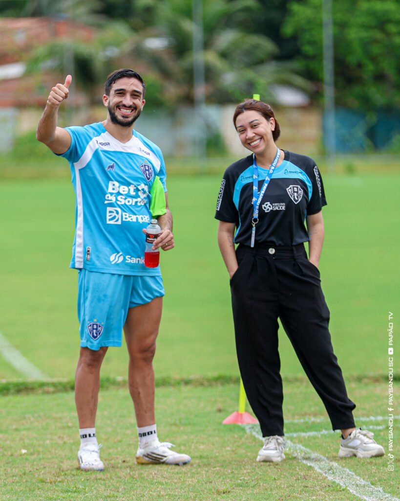 Psicóloga do Paysandu ganha destaque após elogios de Júnior Rocha