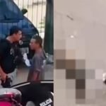Caso aconteceu no bairro do Guamá e foi registrado em vídeo por moradores; policial alega não ter visto o animal.