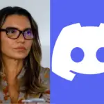 primeira-dama janja e logo do discord