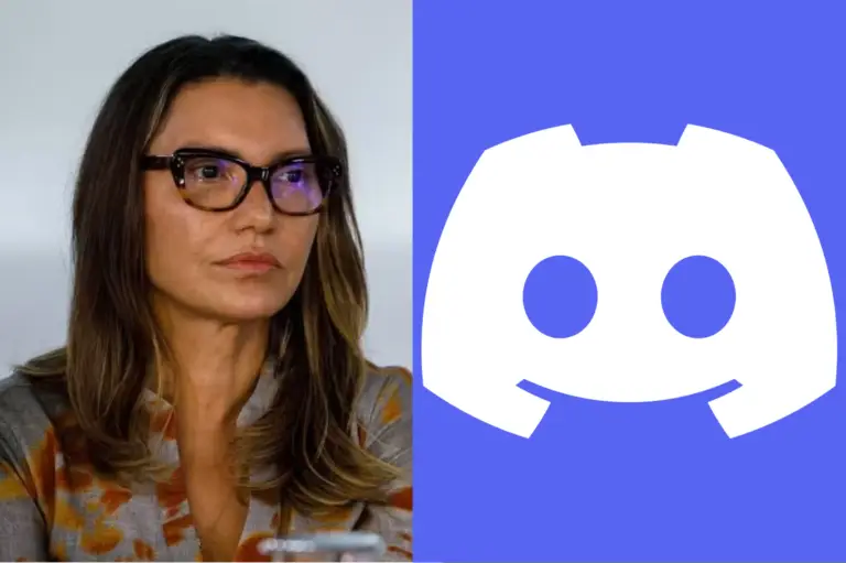 primeira-dama janja e logo do discord