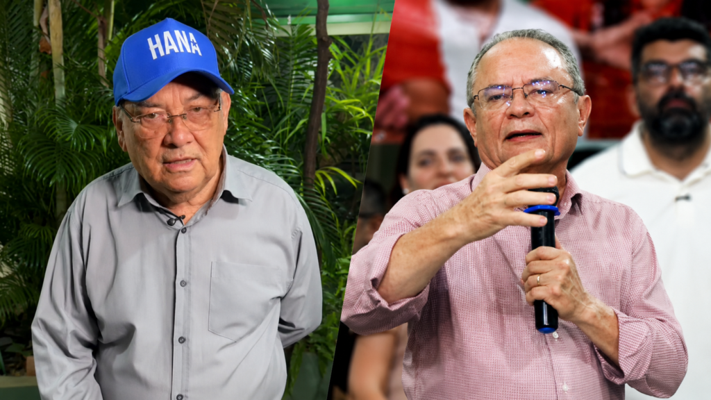 Zequinha Marinho e Pastor Fenelon, que será substituído na chapa ao Senado após declarar apoio a Helder Barbalho e Hana Ghassan