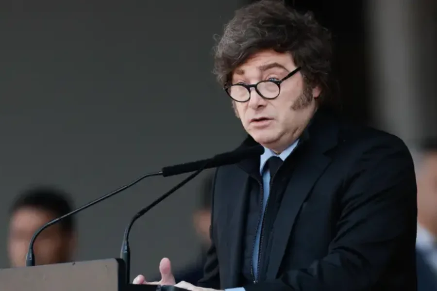 Na imagem em destaque, o presidente da Argentina, Javier Milei