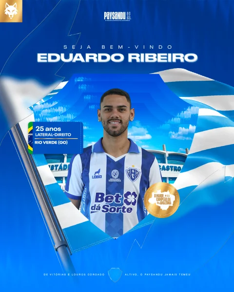 Paysandu anuncia Eduardo Ribeiro para reta final da Série C