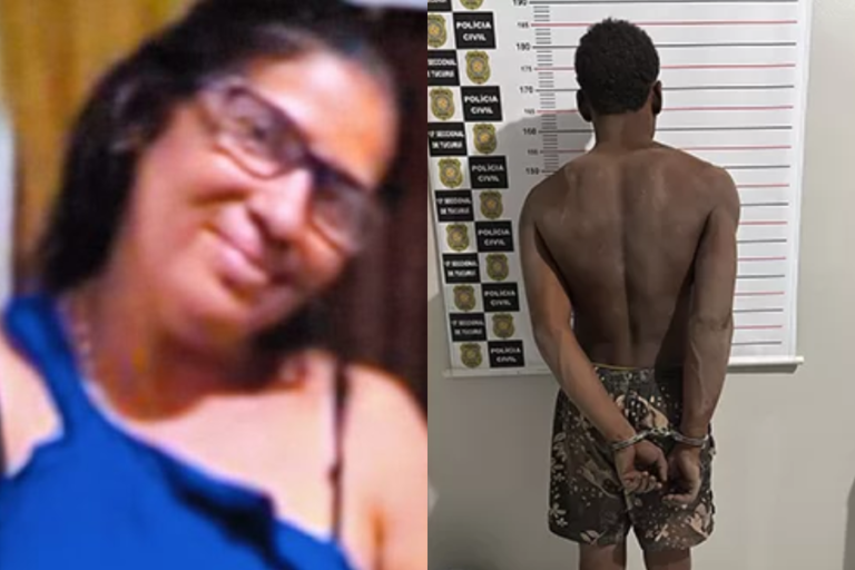 Na imagem em destaque, a vítima e o suspeito