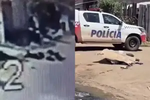 Na imagem em destaque, registros do acidente