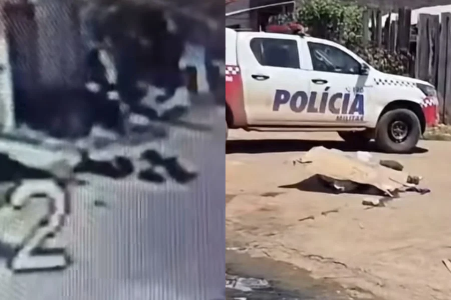 Na imagem em destaque, registros do acidente