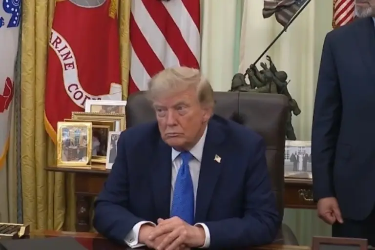 Na imagem em destaque, o presidente Donald Trump