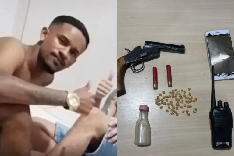 Na imagem em destaque, suspeito morto em confronto com a PM