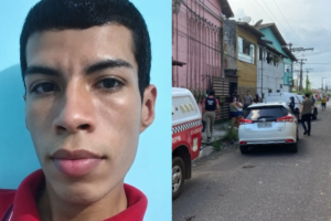 Na imagem em destaque, a vítima Robert Maciel Pinheiro
