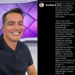 Na imagem em destaque, o jornalista e apresentador Leo Dias