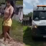 Na imagem em destaque, a prisão da suspeita