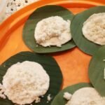 tapioca servida em folha