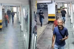 Imagens de câmeras de segurança