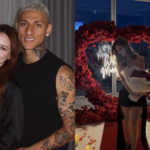Na imagem em destaque, o jogador Richarlison e a influenciadora Amanda Araújo