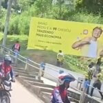 outdoor da 99 sendo destruído em Baião