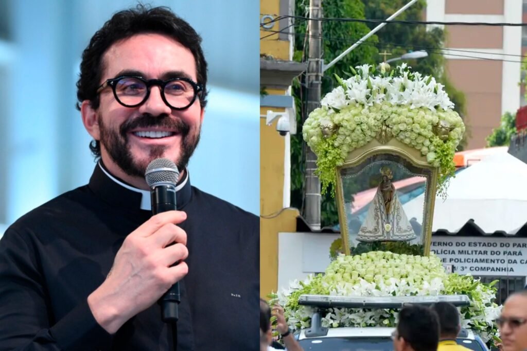 Padre fabio de melo e cirio de nazare