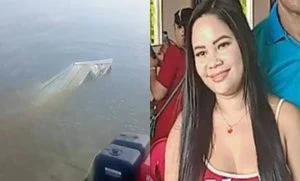 Simone Santos Afonso, de 28 anos, estava desaparecida desde a tarde de quarta-feira (19), quando saiu de voadeira para receber dinheiro