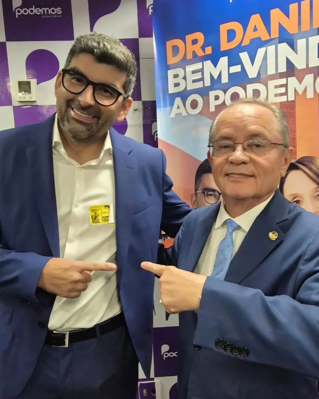 Daniel Santos e Zequinha Marinho na convenção do Podemos no Pará