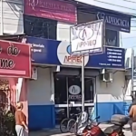 Na imagem em destaque, a clínica alvo do assalto no Tapanã