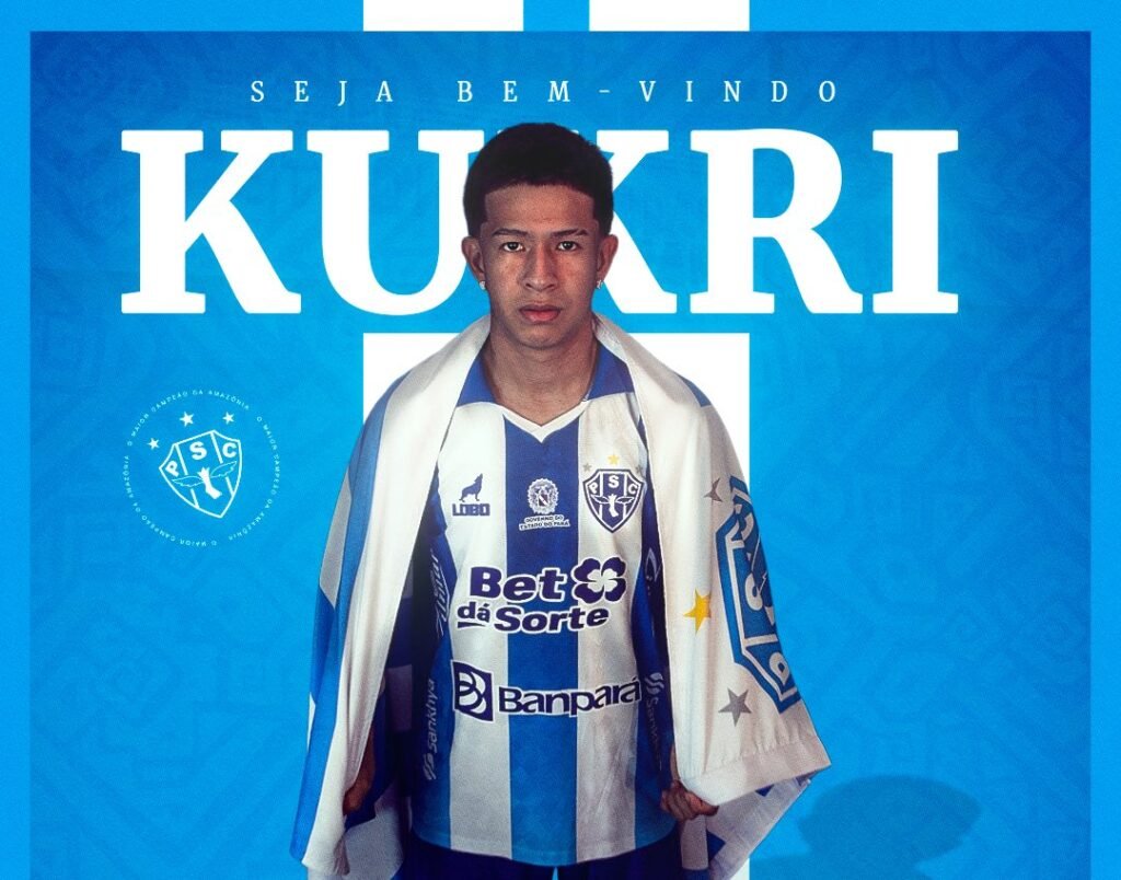 Paysandu anuncia Kukri, jovem volante indígena de 19 anos